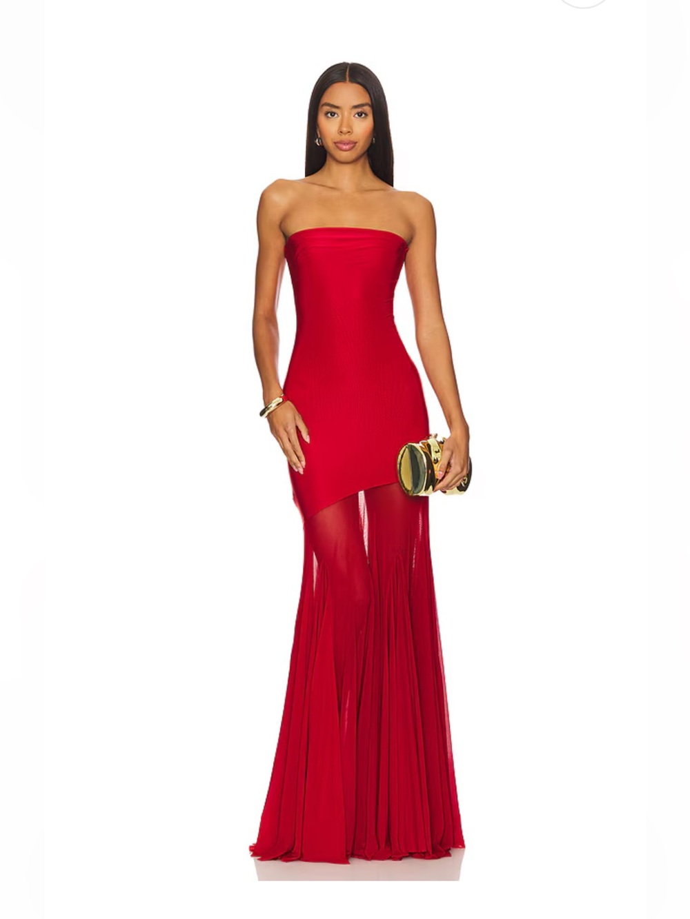 Revolve Dahlia Gown in Maroon